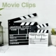 Zakka bộ phim sáng tạo clapper bảng kỷ lục ban giám đốc chơi ban đạo cụ nhiếp ảnh cá nhân đồ trang trí trang trí có thể được treo dcor phòng ngủ vintage Trang trí nội thất