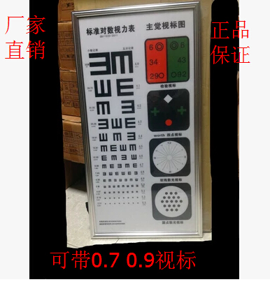 Sub-glow standard logarithmic ultra-thin LED aluminium alloy 5 m multifunctional light box eyesight check table 0 0 9E 7 mark
