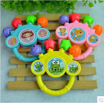Cartoon baby hand rattle hot sale Bell Bell crisp Bell Bell Bell Bell Bell child early education hearing toy