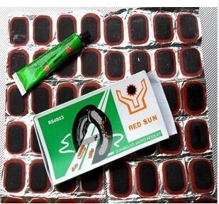 Mountain bike tire patch Tire repair tool set Tire repair glue Road bike tire patch negatives 48 pieces