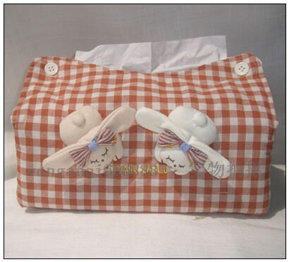 New arrivals export quilted cute and cute papa dog cotton tissue box set removable tissue 06