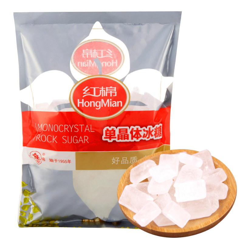 【天猫超市】红棉优质单晶冰糖400g/袋 白冰糖块白水冰糖止咳润肺