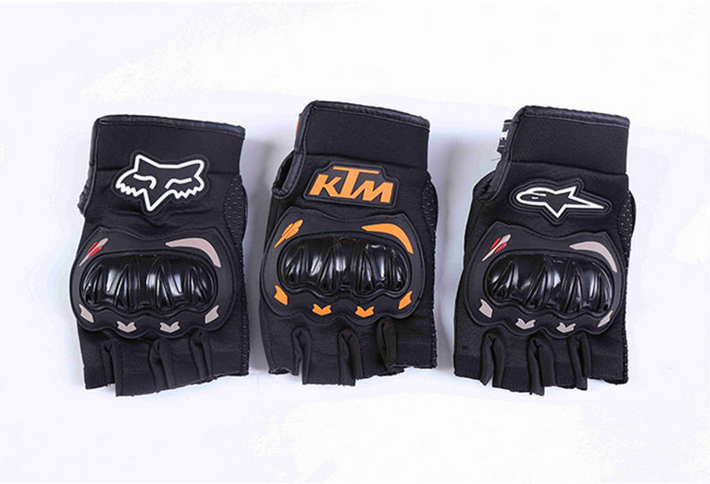 Kawasaki Hard Shell Half Finger Glove Locomotive Half Finger Universal Glove Sport Outdoor Locomotive Gloves Manufacturer Direct