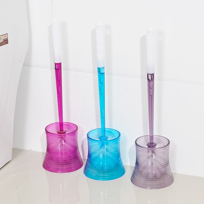 Colorful crystal toilet brush set toilet brush base dressing room brush leek seed durian pudding dragon fruit