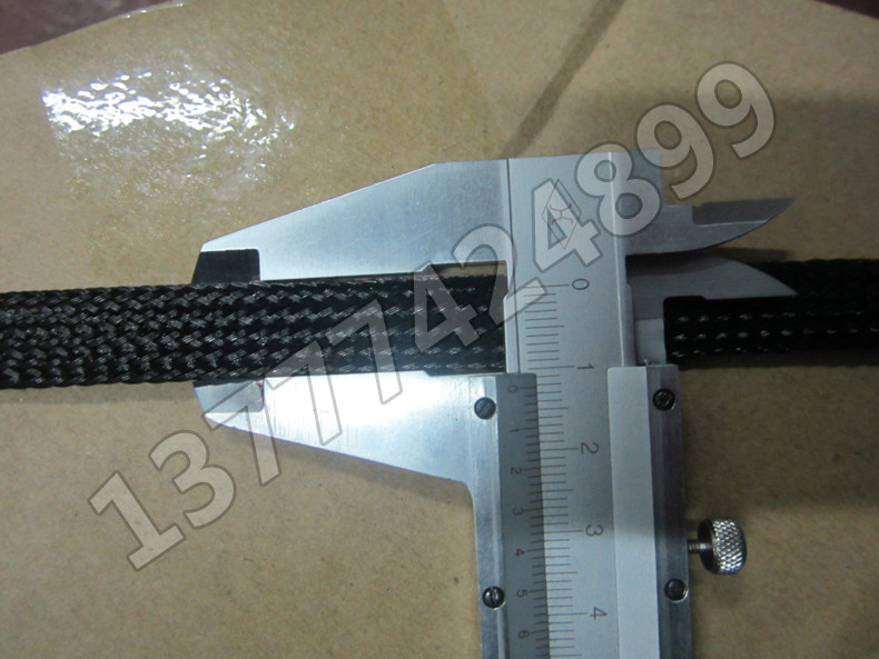 PET-12mm plastic telescopic braided network tube Black nylon braided mesh sleeve Shock absorber anilox sleeve