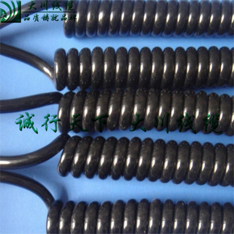 PU spring wire Wear-resistant spring wire Scroll spiral cable 4X0 5