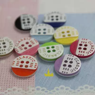 Full 13 yuan candy color with exquisite four-hole shirt cardigan vest pants button button 13mm