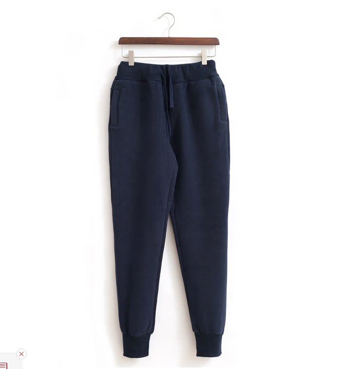 Spring new men's trousers pure cotton plus fat plus size small feet sweatpants casual sports pants Harem pants