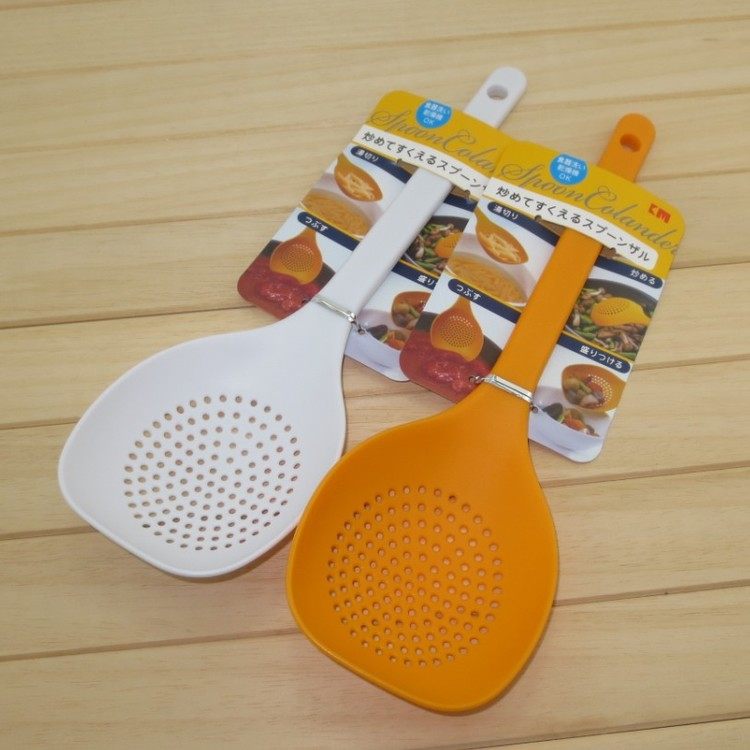 Japan KM filter spoon Colander Fishing noodle spoon Cooking noodle skimmer Drain scoop Filter spoon Dense net pasta spoon