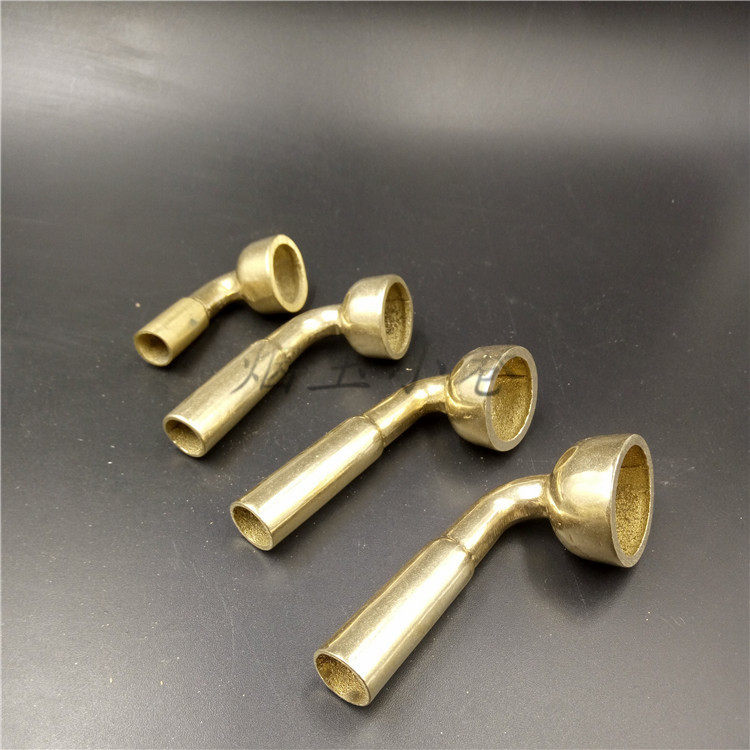 Traditional old brass dry smoke pot handmade pipe cigarette tobacco pipe tobacco accessories are complete in size