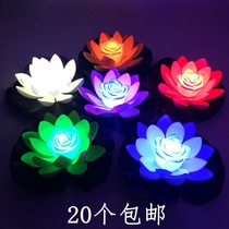 Dingcheng new LED lotus lotus lamp river lamp wishing blessing lamp with battery environmental protection foam material