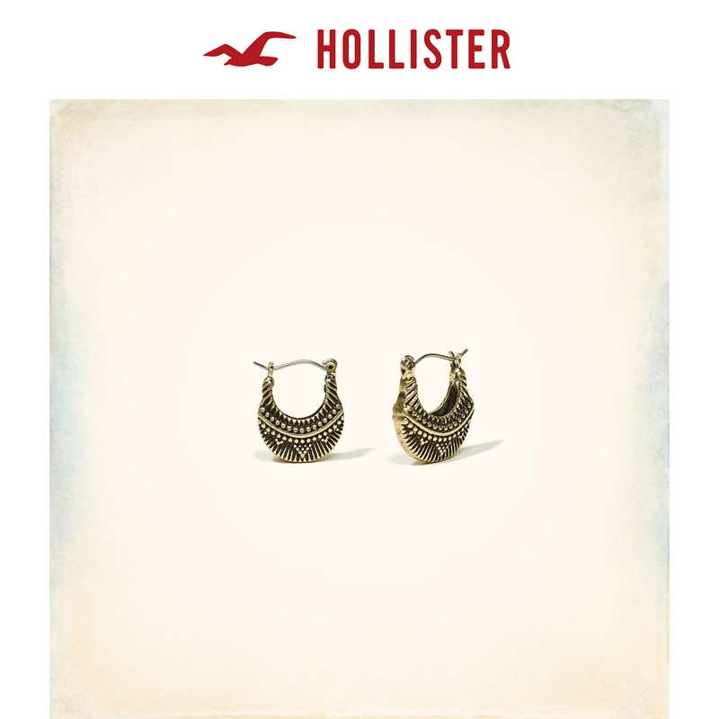Hollister 金色圈式耳环 女 127115