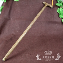 New Pint Ancient Play Old Solid Wood Cruches Climbing Stick Wood Carving Crutches Chicken Wings Wood Red Wood Old Man Cane Cruportées