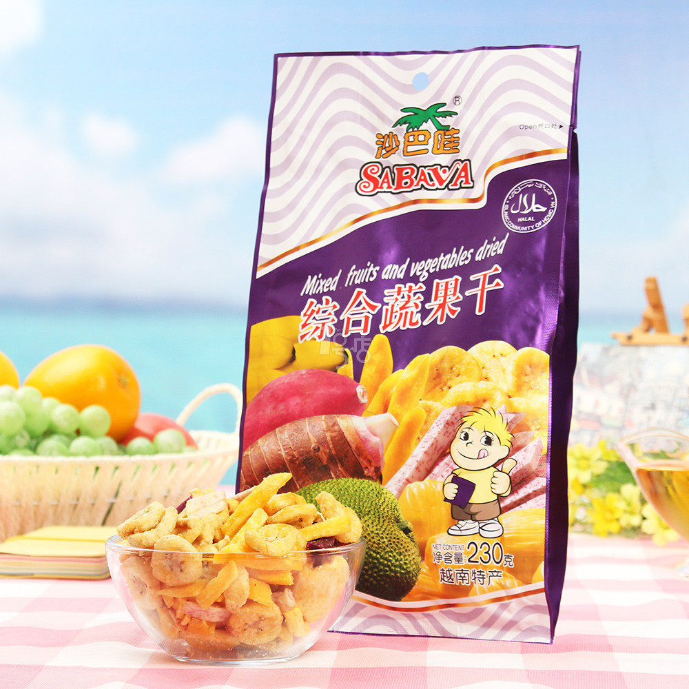 SABAVA/沙巴哇综合蔬果干 230g