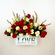 Simulation wall fence floral set Simulation daisy wall hanging orchid silk flower fake flower living room wall decoration flower