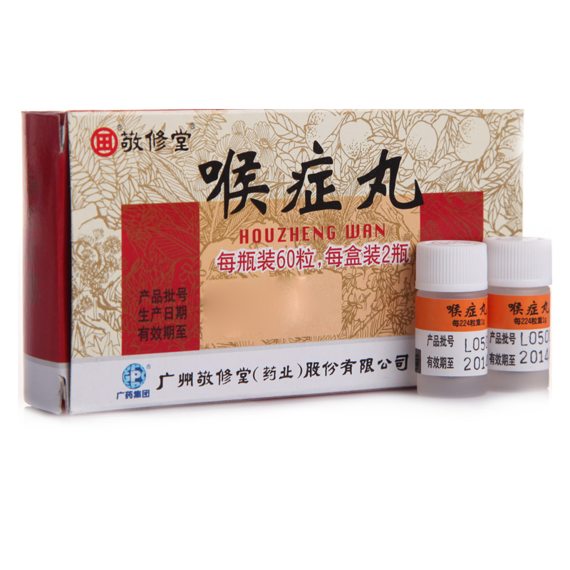 白云山 喉症丸 60粒*2瓶/盒