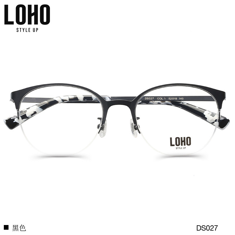 metal half frame glasses