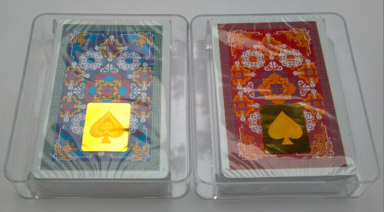 GYT-955 Plastic poker PVC double-sided matte 58*88 waterproof and durable bridge specification narrow card white edge