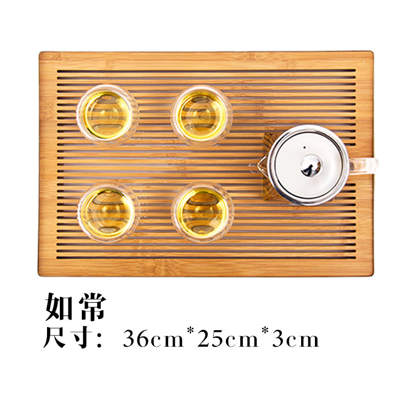 Ceramic story bamboo tea tray was small dry tea mercifully kung fu tea set Japanese contracted household saucer dish