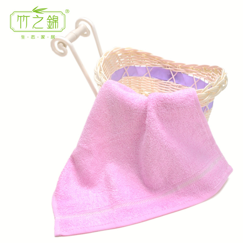 【天猫超市】竹之锦毛巾/方巾 竹纤维丝线缎档婴幼儿童亲肤小毛巾