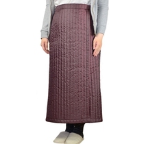 Japan-made cotton cotton light and warm skirt extra long and ankle winter skirt cycling for home wear