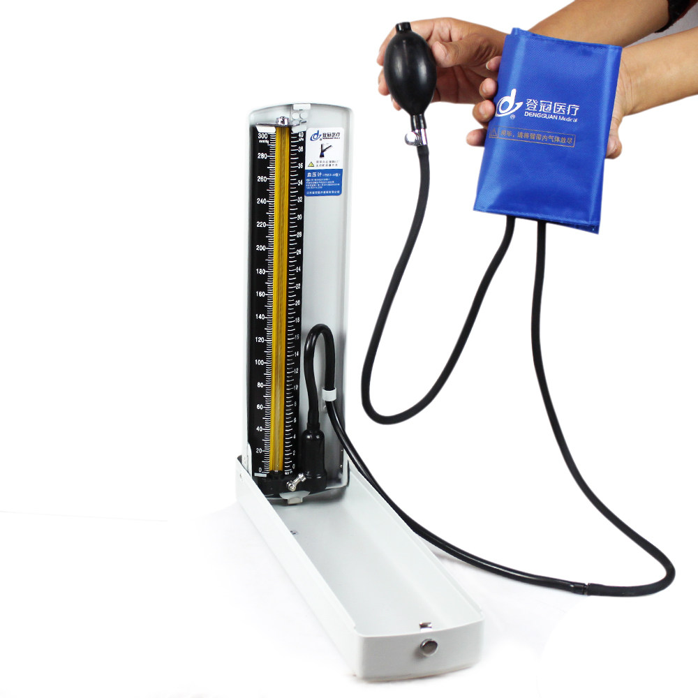 登冠水银血压计 台式手动量血压器家用 臂式医用听诊器 保健盒ja