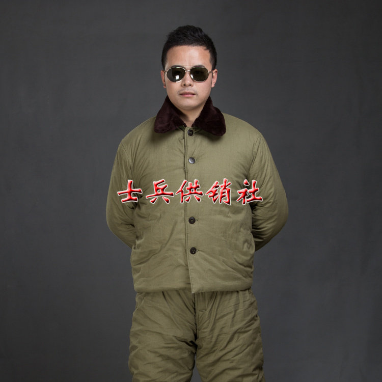 Anti-chill genuine cotton clothes cotton pants suit Armoured cotton clothes liner Tanker cotton padded jacket Outdoor coat
