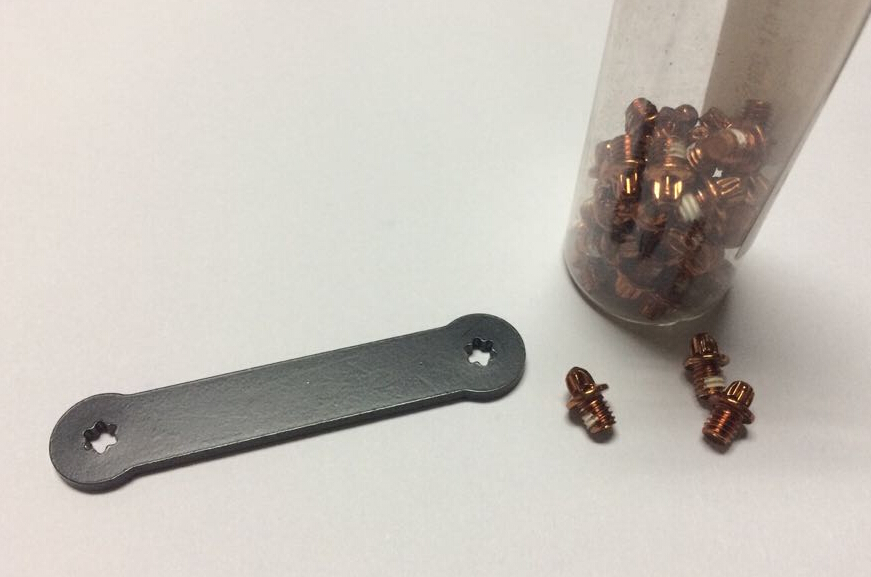 Bicycle pedal color pegs anti-skid nails screws repair accessories with tools mountain folding climbing