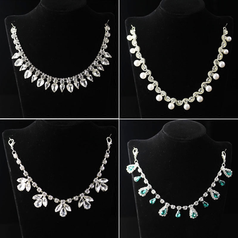 High-end collar accessories chain sweater round neck T-shirt decoration accessories skirt collar necklace waist decoration chain DIY