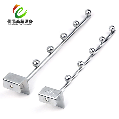 Straight Kaffang Five Beads 5 Beads Square Tube Hooks Clothing Items Hook Shelving Hook Lingerie Display Hanging Clothes Hook Positive Hang