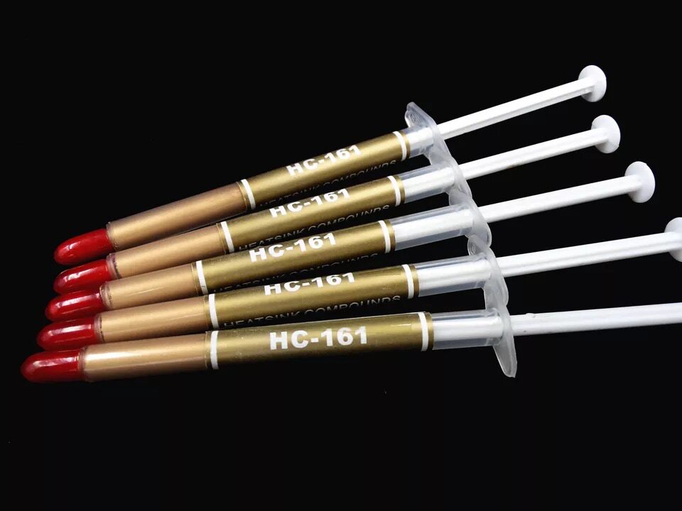 Wholesale gold thermal conductive paste HC-161 with gold thermal conductive paste small branch needle tube radiating paste CPU thermally conductive silicone grease