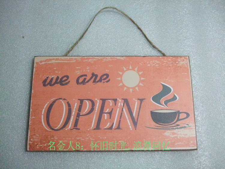 Retro Nostalgia Making Old Wooden Boards Shop Bar Creative Personality Listing Quotations Retro Decoration Hanging Painting Wall Accessories Making Props