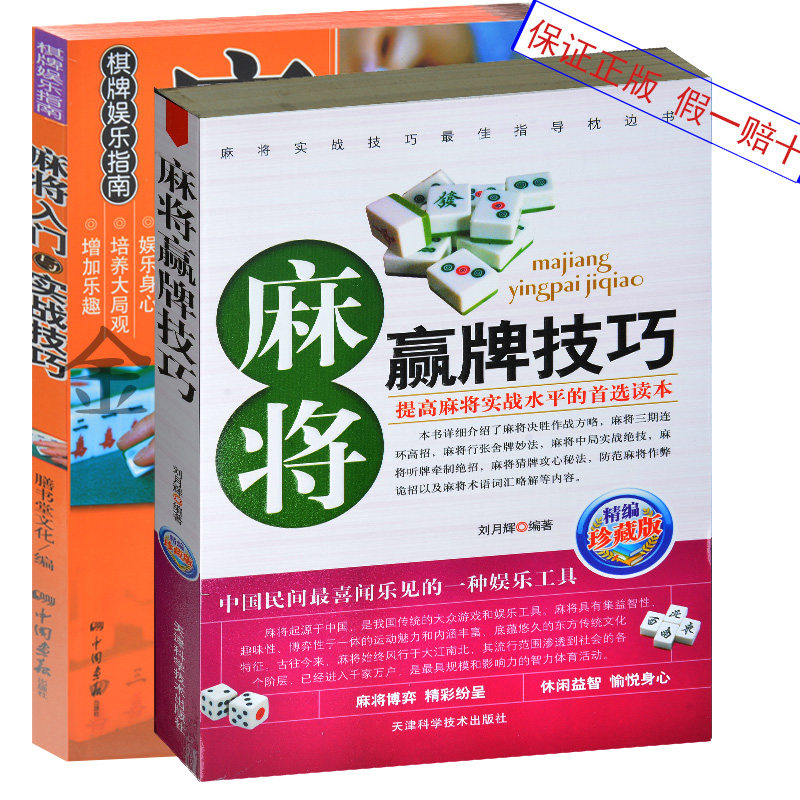 麻将新手入门书 麻将入门与实战技巧+麻将赢牌技巧 初学者退休老人娱乐 打麻将的书 实用麻将技巧大全书籍 麻将大全