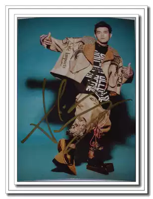 Jay Chou autographed alas ouch ouch good oh publicity autograph photo F