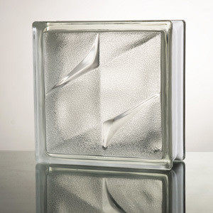 White hollow glass brick-frosted double star glass brick square light transmission opaque hygienist partition Xuanguan