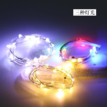 LED COPPER WIRE LAMP STRING LIGHT BUTTON BATTERY LIGHT STRING COLOR LIGHTS BAKING DECORATION ARRANGEMENT BAKING SWING PIECE 1 m -2 m
