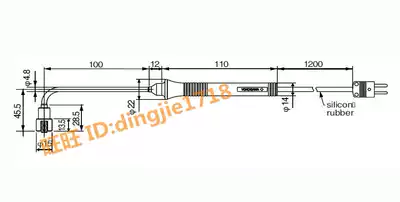Japan YOKOGAWA YOKOGAWA 90033B type surface temperature monitor K type temperature sensor