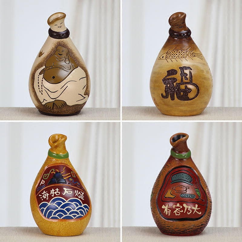Great well cowboy bottles of ceramic arts and crafts rich ancient frame wine cabinet TV ark, furnishing articles desktop small ornament adornment