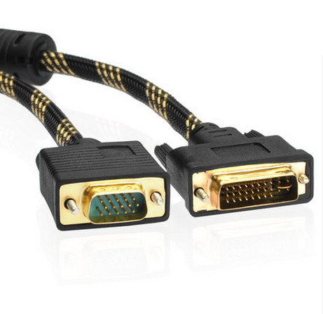DVI turn VGA transfer line computer display card with display screen display connecting line vga to dvi conversion line