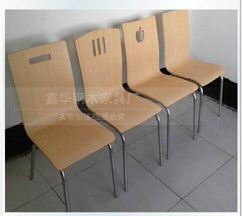 KFC dining chair dining room chair curved wood chair stainless steel chair negotiation chair conference chair backrest chair training chair