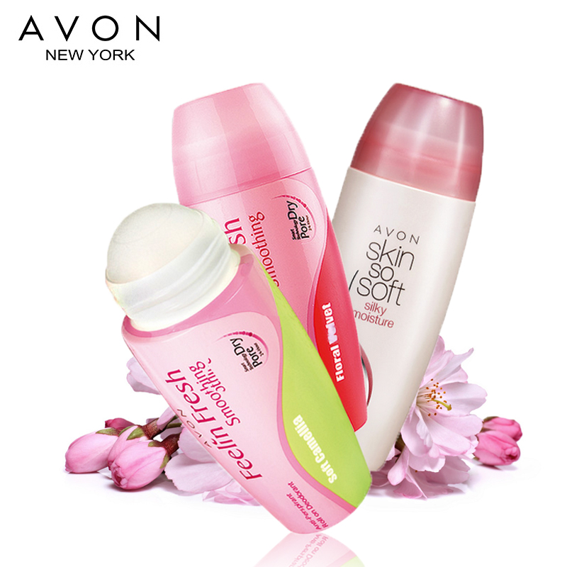 AVON/雅芳止汗香体露套装 山茶+花果+桂花 长效抑汗 清爽 包邮