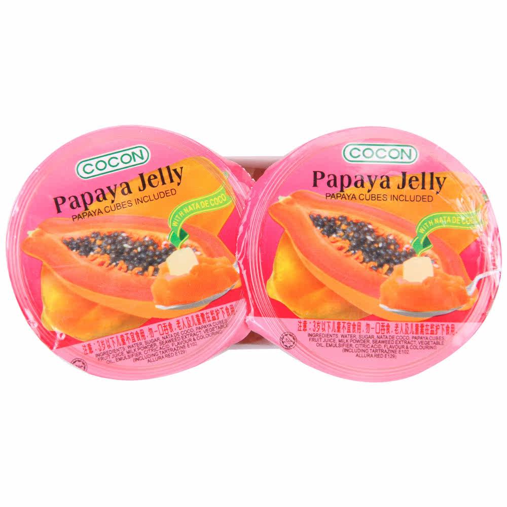 Cocon/可康 木瓜味布丁118g×2杯 马来西亚 1号店