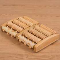 All solid wood household roller type foot Wood massage acupoint rub row wooden foot massager plantar massager