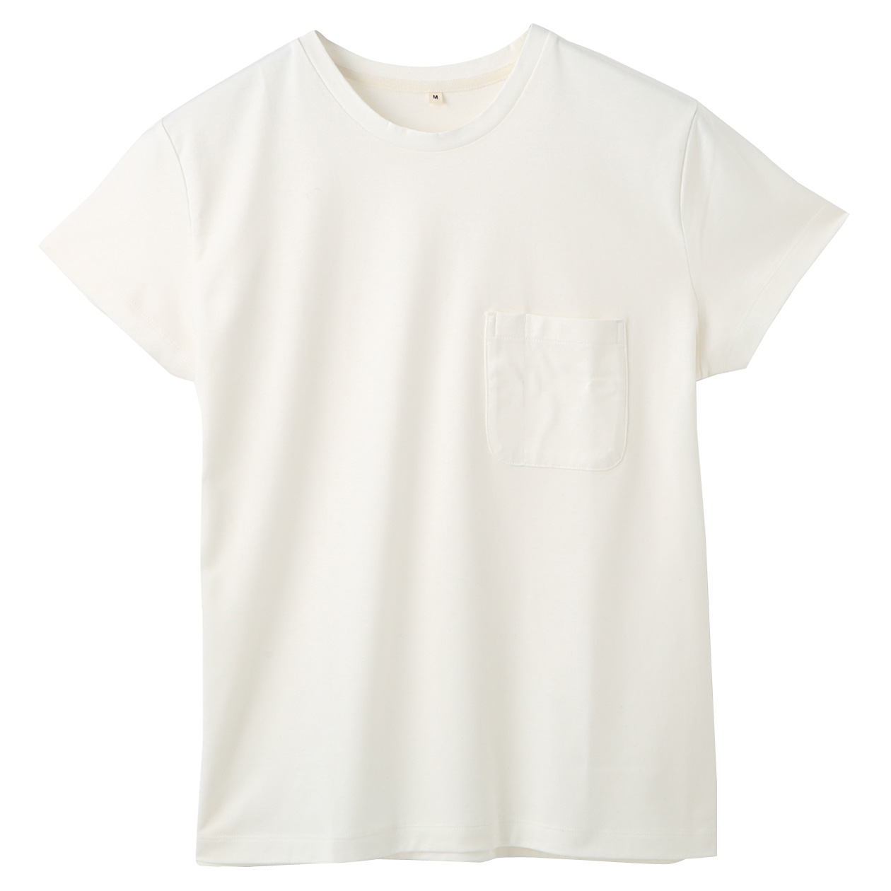 无印良品MUJI 男式 细棉纱天竺圆领T恤