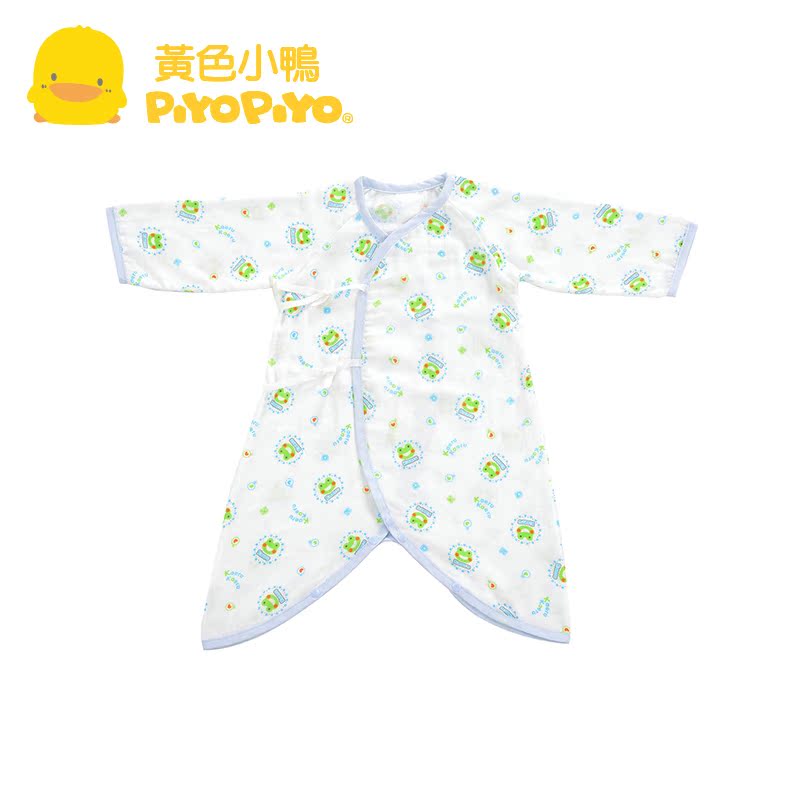 黄色小鸭 哈皮蛙系列 儿童爬服  纱布蝴蝶装 510011