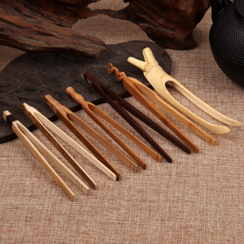 Tea clip Bamboo tea clip Handmade bamboo winding tea clip Tea cup clip Tea ceremony accessories Paint-free