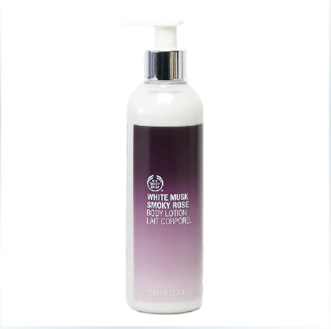 香港直邮The body shop/美体小铺烟熏玫瑰白麝香身体乳250ML