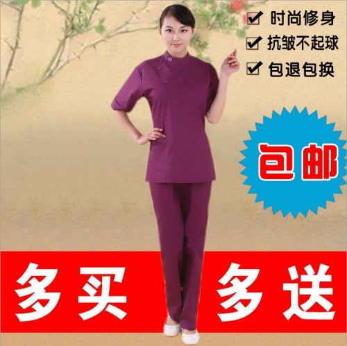 New Nurse Suit Woman Han Edition Handwashing Clothes Summer Dress Brushed Handclothes Short Sleeve Oral Two-style Uniform NP-16