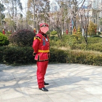  Golden wedding wedding film and television props Chinese sedan chair sedan chair suit Dragon dance lion dance suit Gong and drum suit sedan chair clothes to promote spike