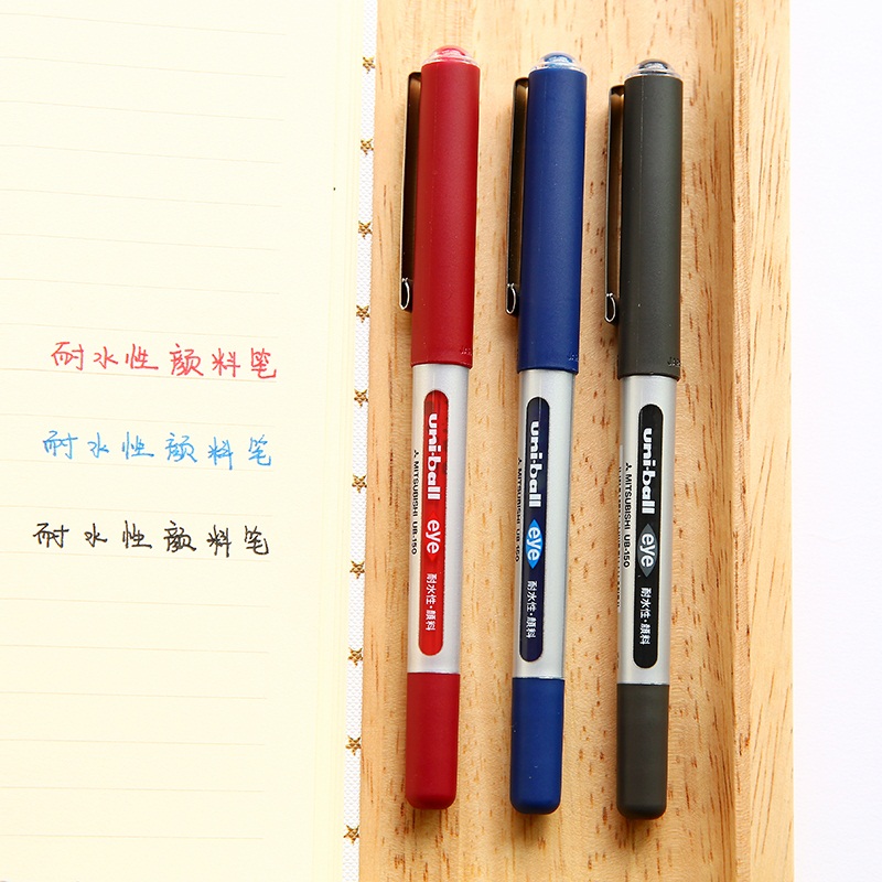 Japan UNI Mitsubishi UB-150 water resistance waterborne pen-point straight-liquid water-based pen office signature pen